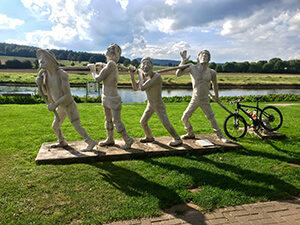 Radfahren an der Weser